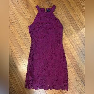 Lulus High Neck Pink Dress